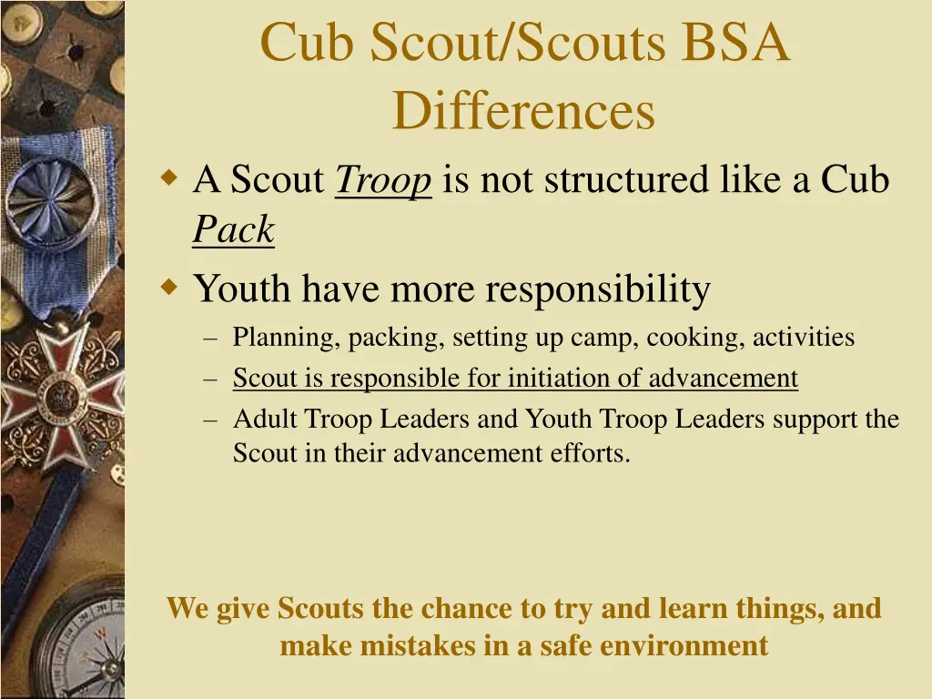 cub scout scouts bsa differences a scout troop