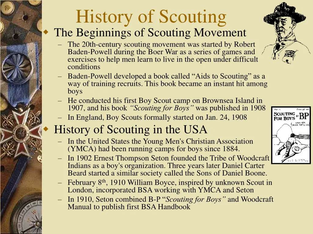 history of scouting the beginnings of scouting