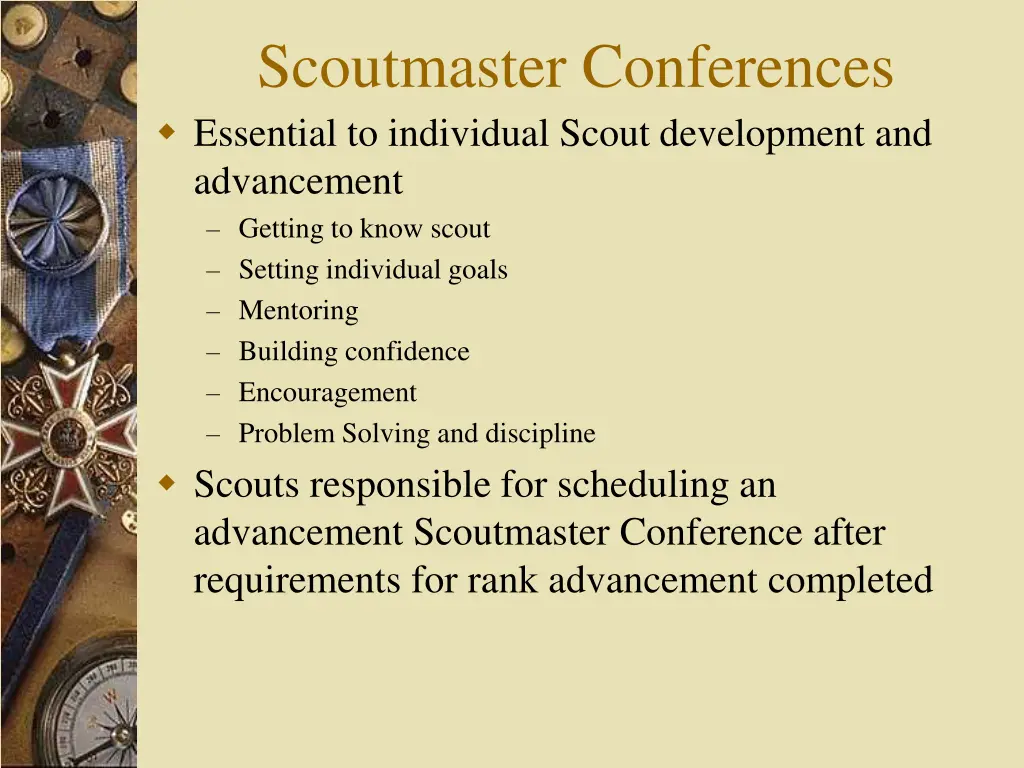 scoutmaster conferences essential to individual