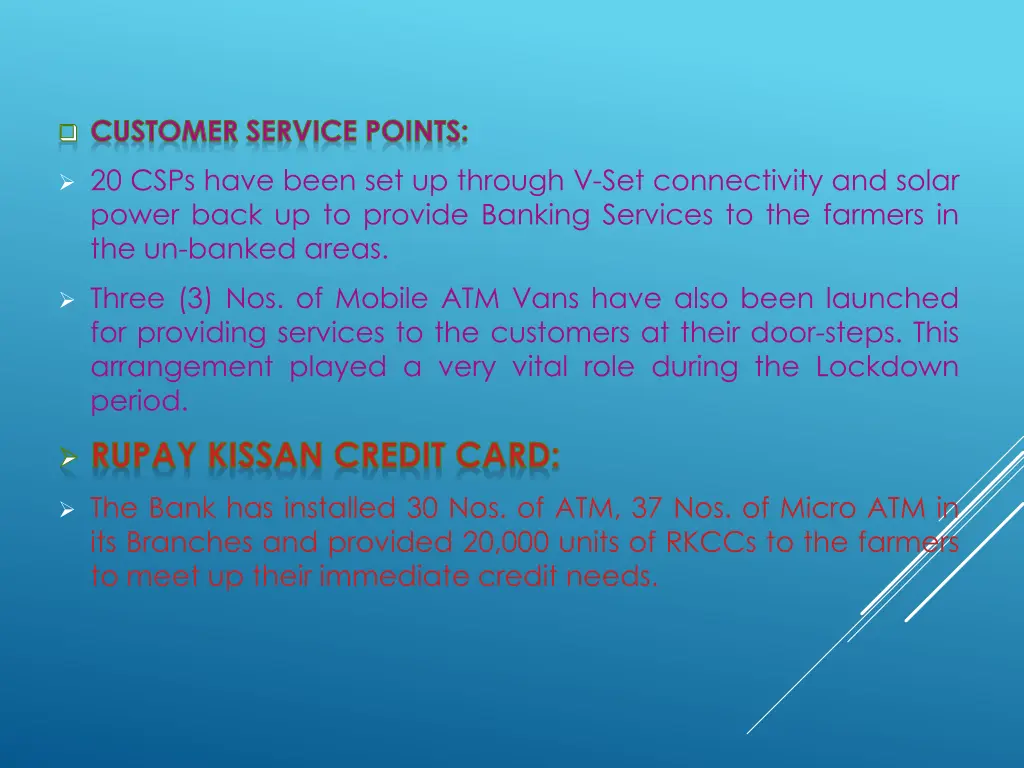 customer service points