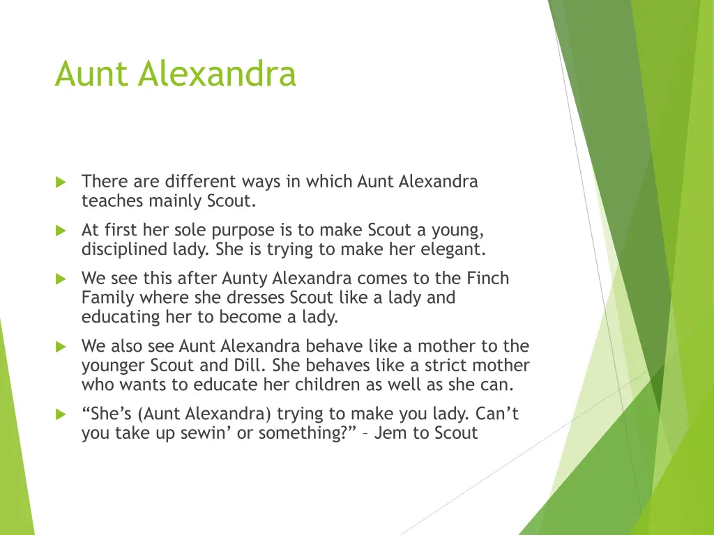 aunt alexandra