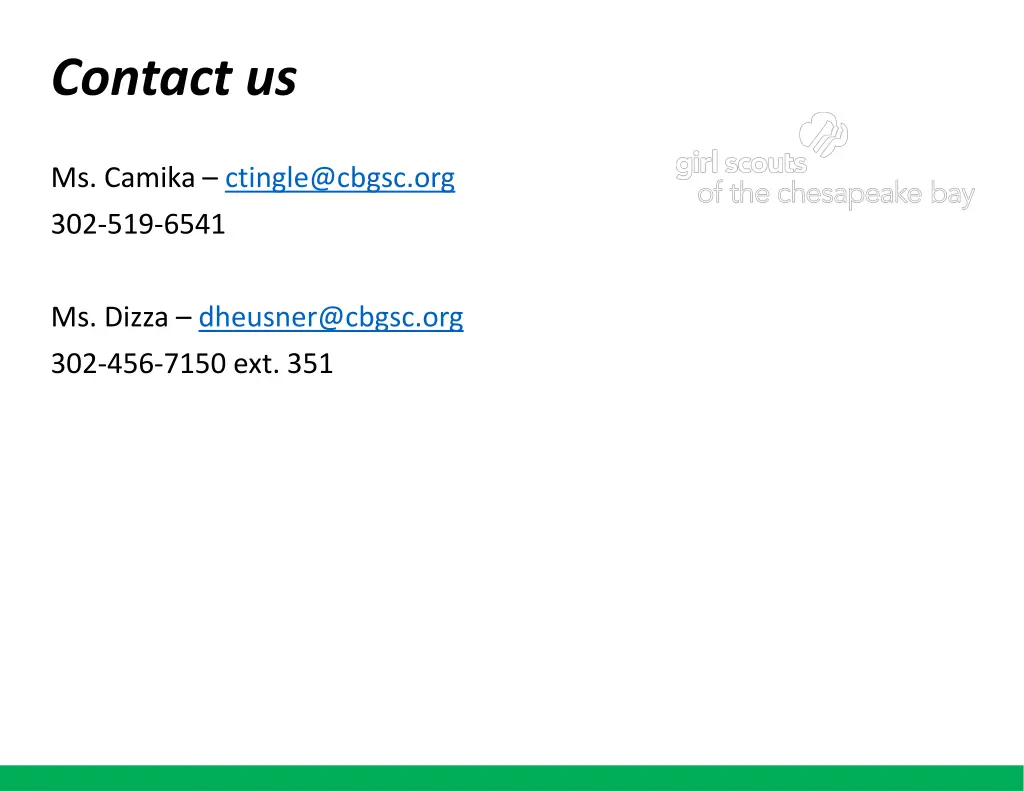 contact us