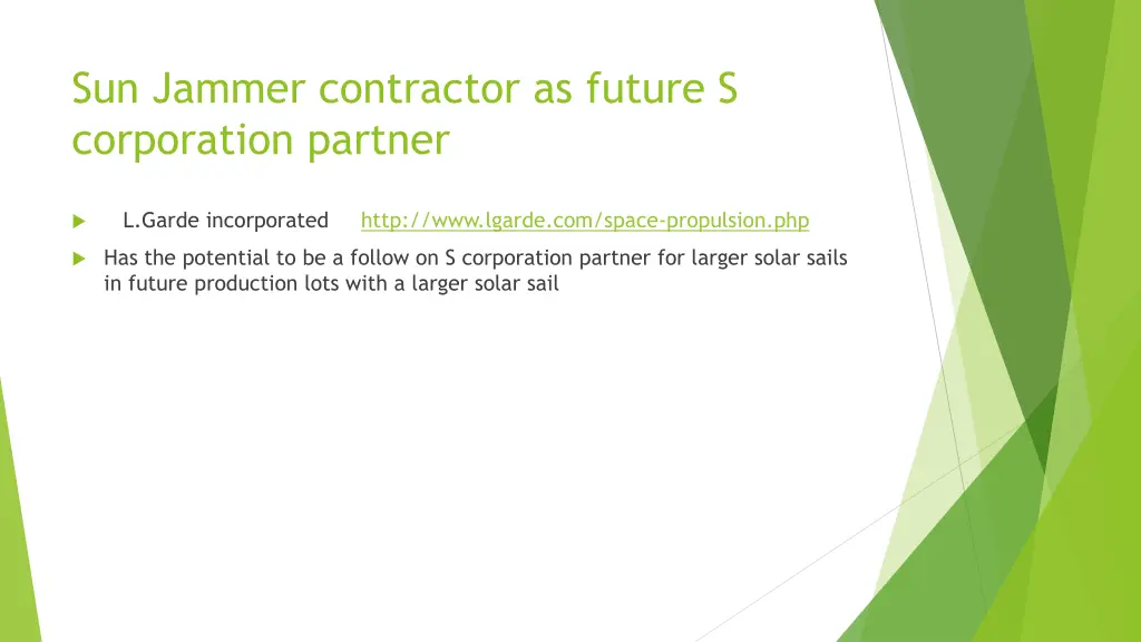 sun jammer contractor as future s corporation