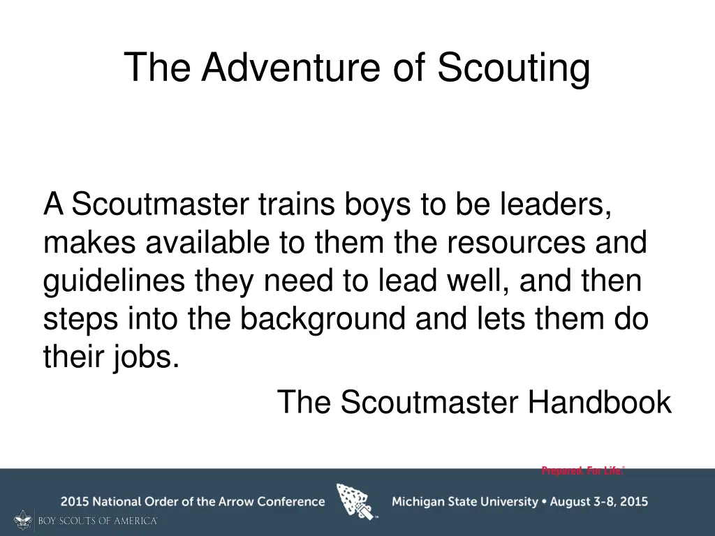 the adventure of scouting