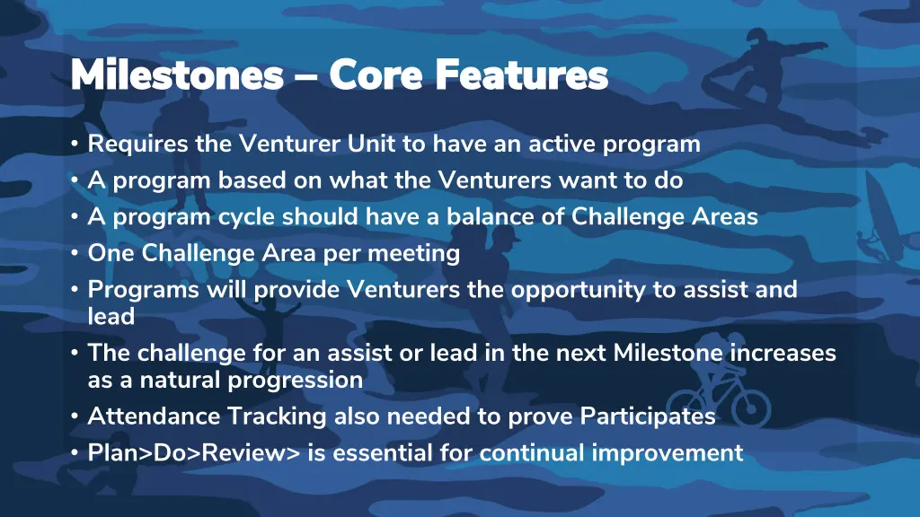 milestones milestones core features core features