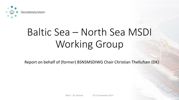 baltic sea north sea msdi working group