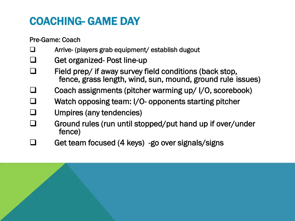 coaching coaching game day 3