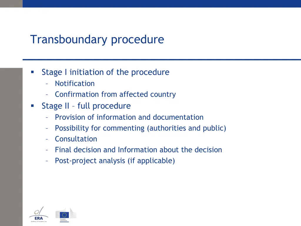 transboundary procedure