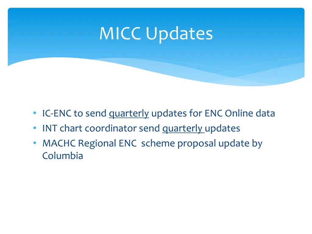 micc updates