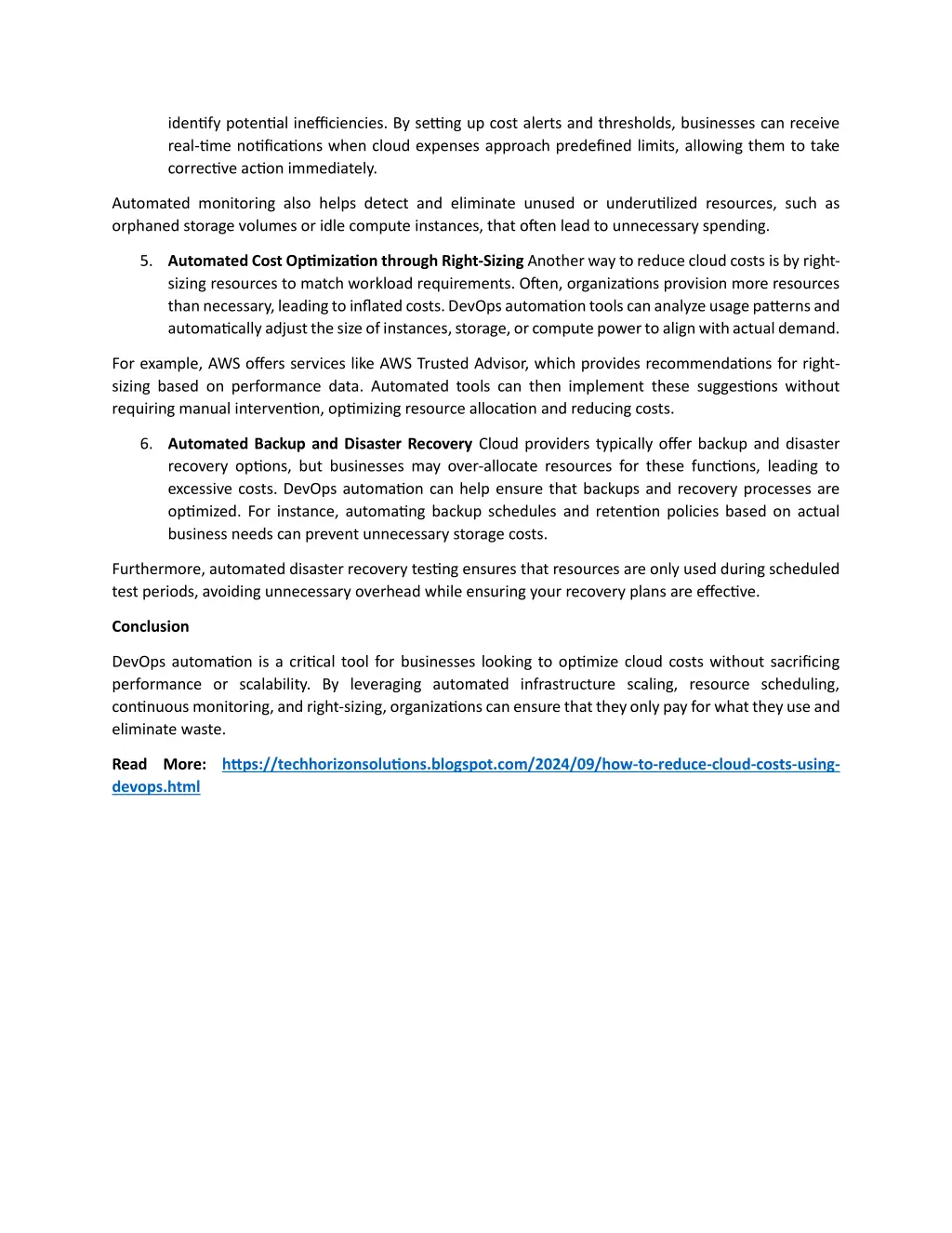 identify potential inefficiencies by setting