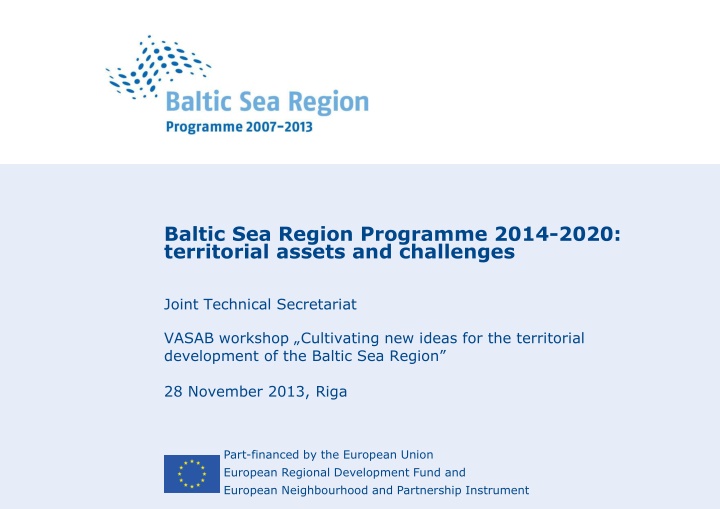 baltic sea region programme 2014 2020 territorial