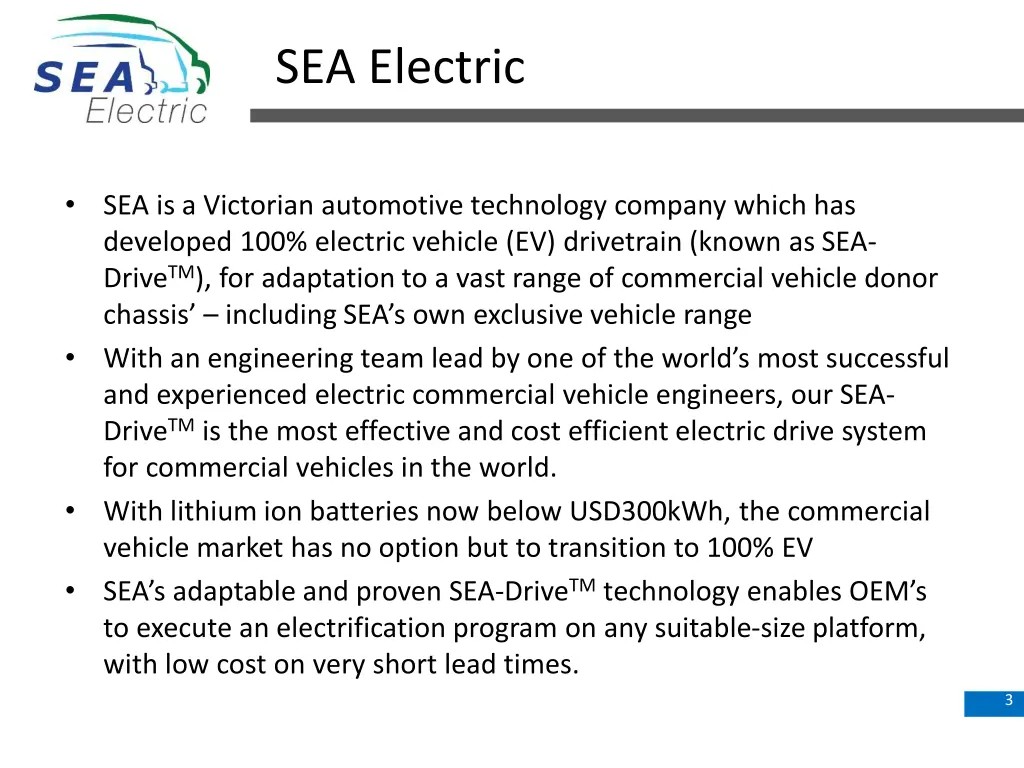 sea electric