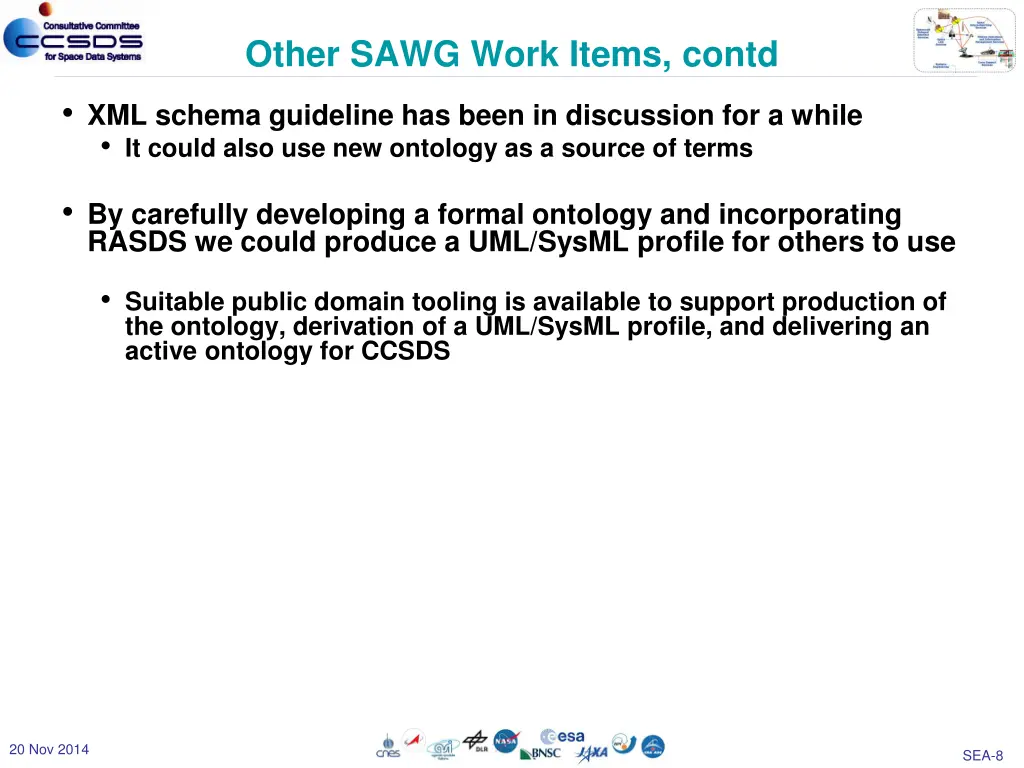 other sawg work items contd