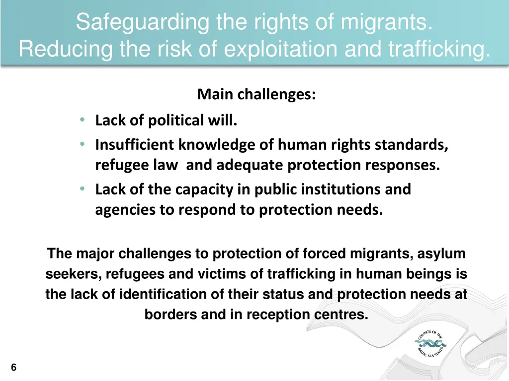 safeguarding the rights of migrants reducing