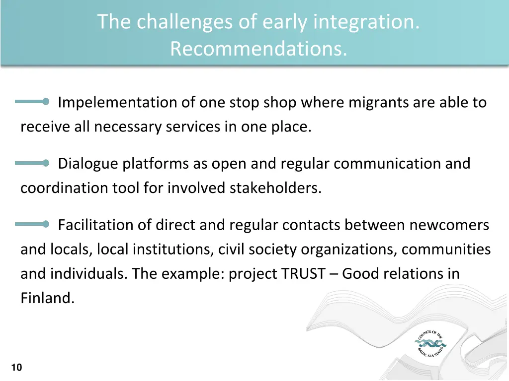 the challenges of early integration 2