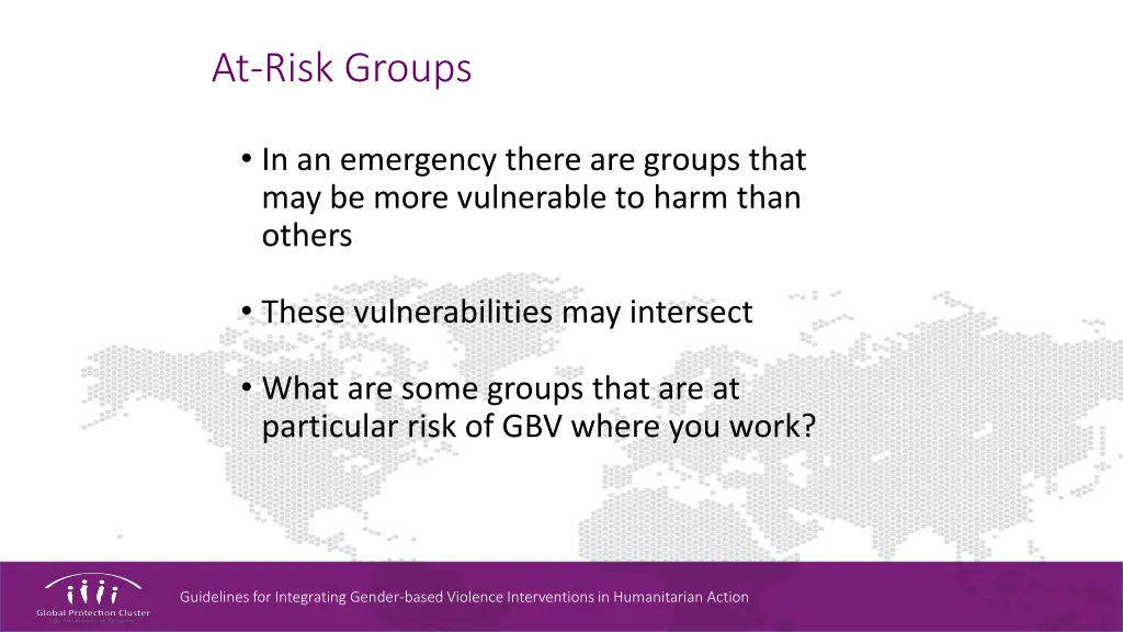 at risk groups