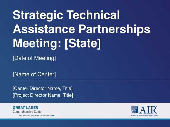 strategic technical assistance partnerships