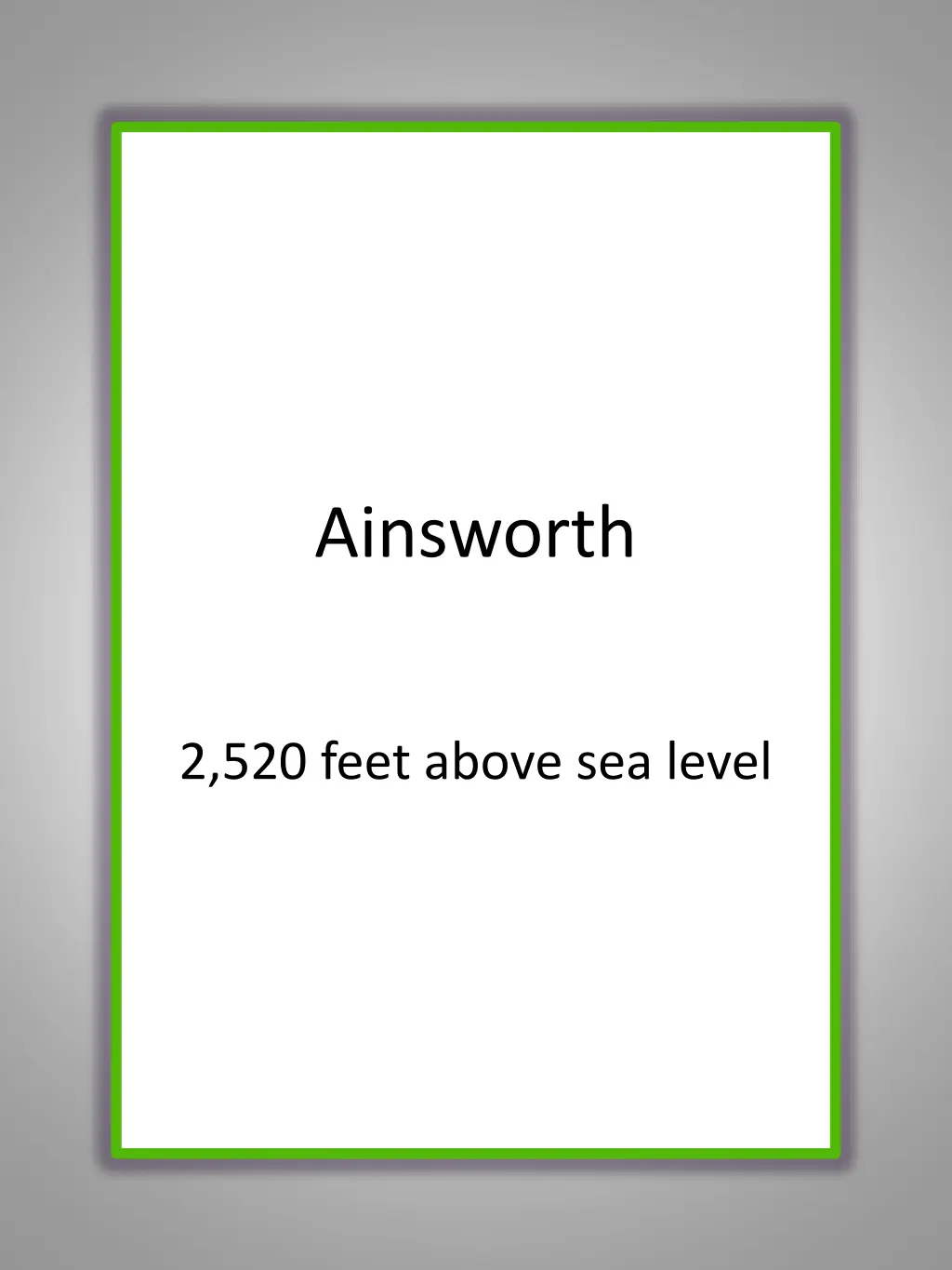 ainsworth