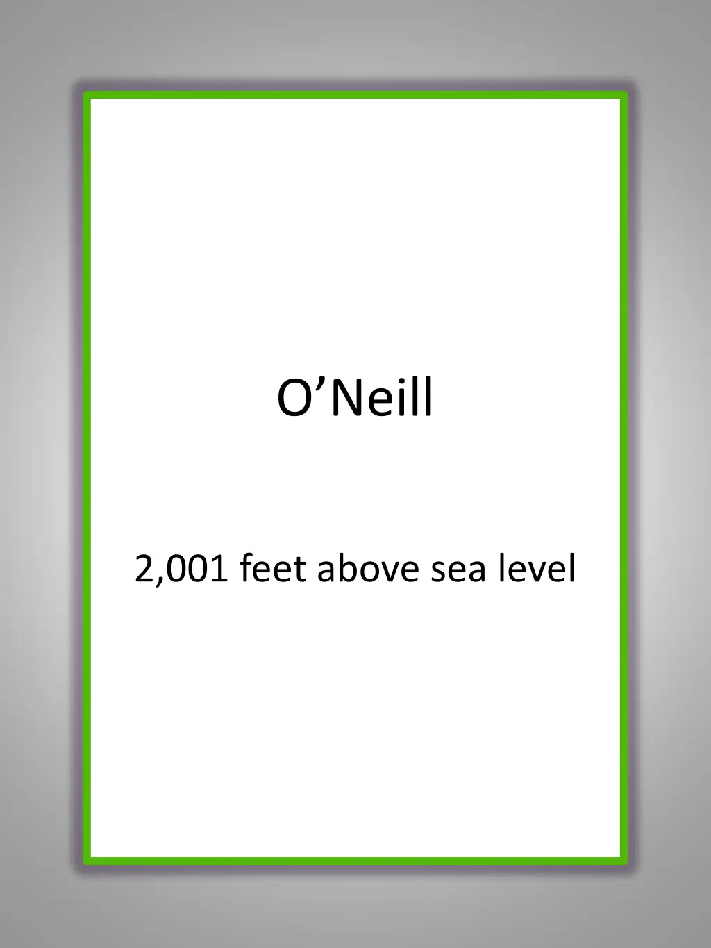 o neill