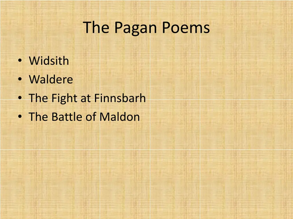 the pagan poems