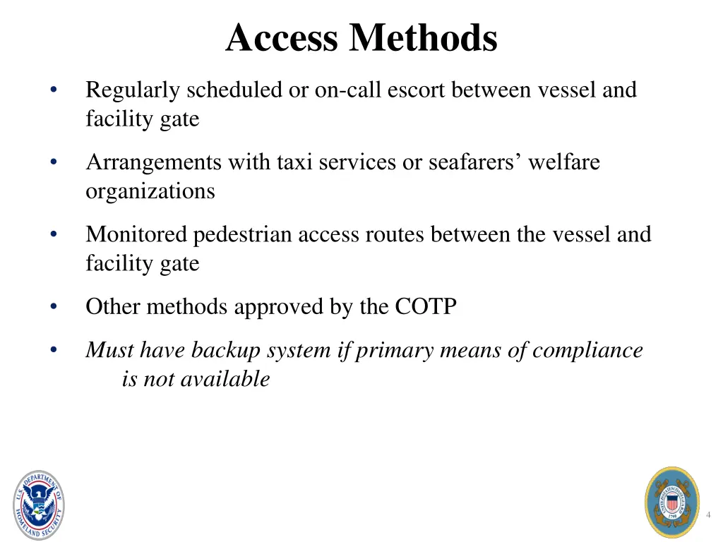 access methods