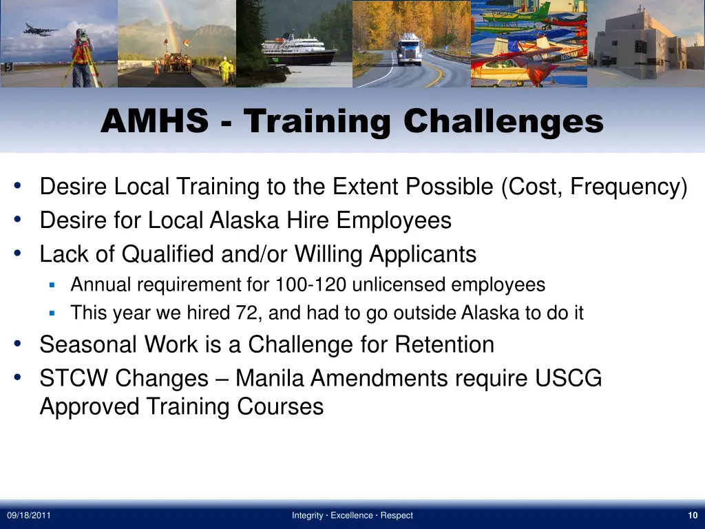 amhs training challenges