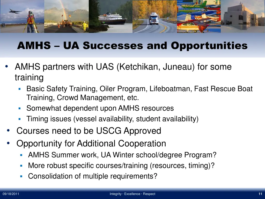 amhs ua successes and opportunities