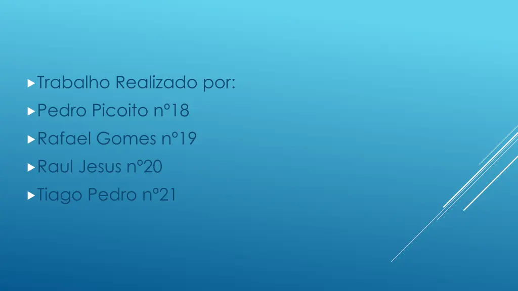 trabalho realizado por pedro picoito n 18