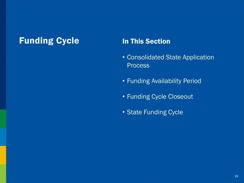 funding cycle