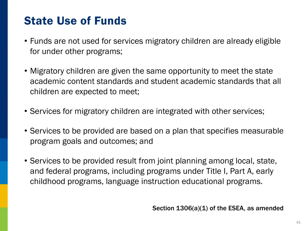 state use of funds 1