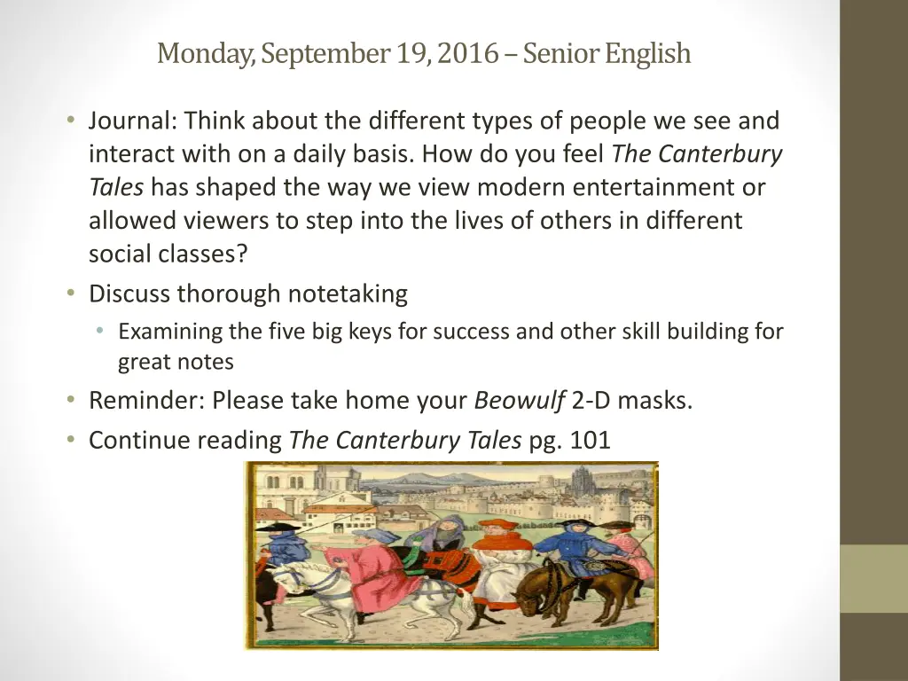 monday september 19 2016 senior english