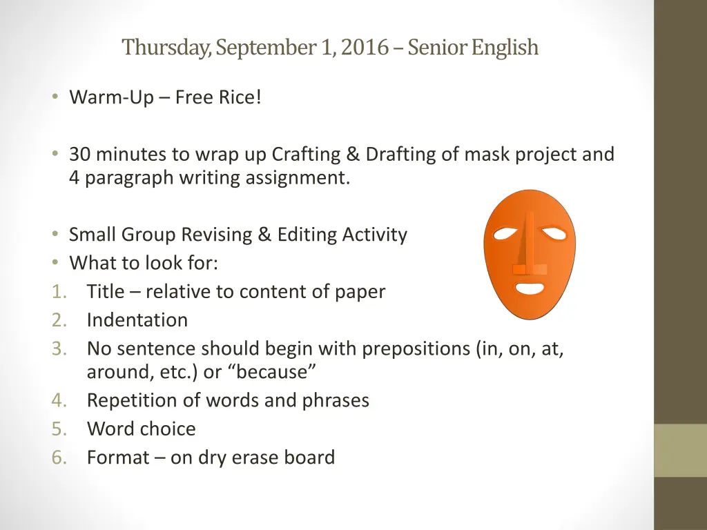 thursday september 1 2016 senior english