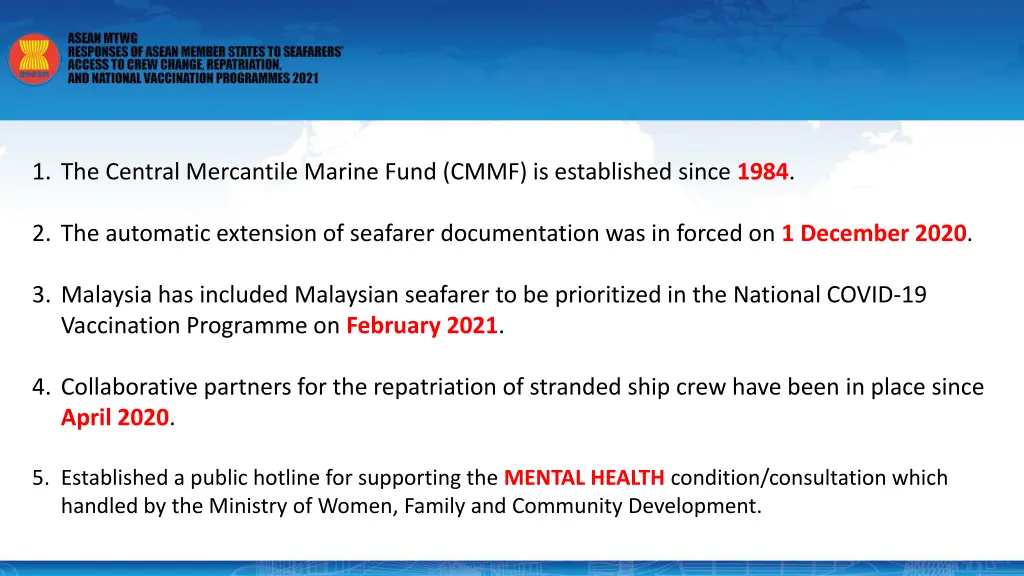 1 the central mercantile marine fund cmmf