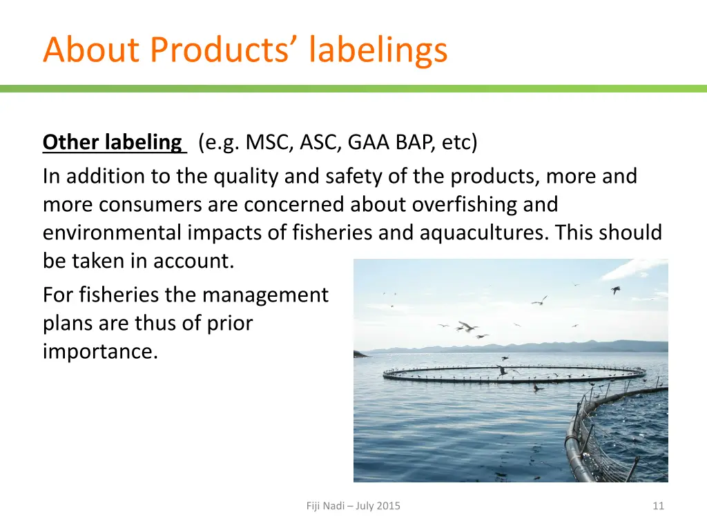 about products labelings