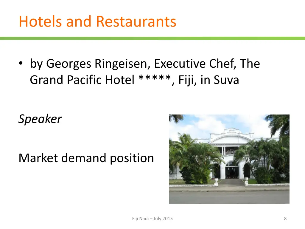 hotels and restaurants