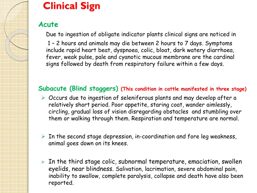 clinical sign