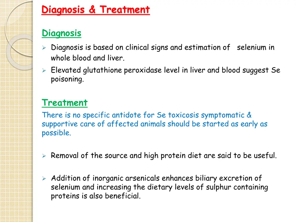 diagnosis treatment