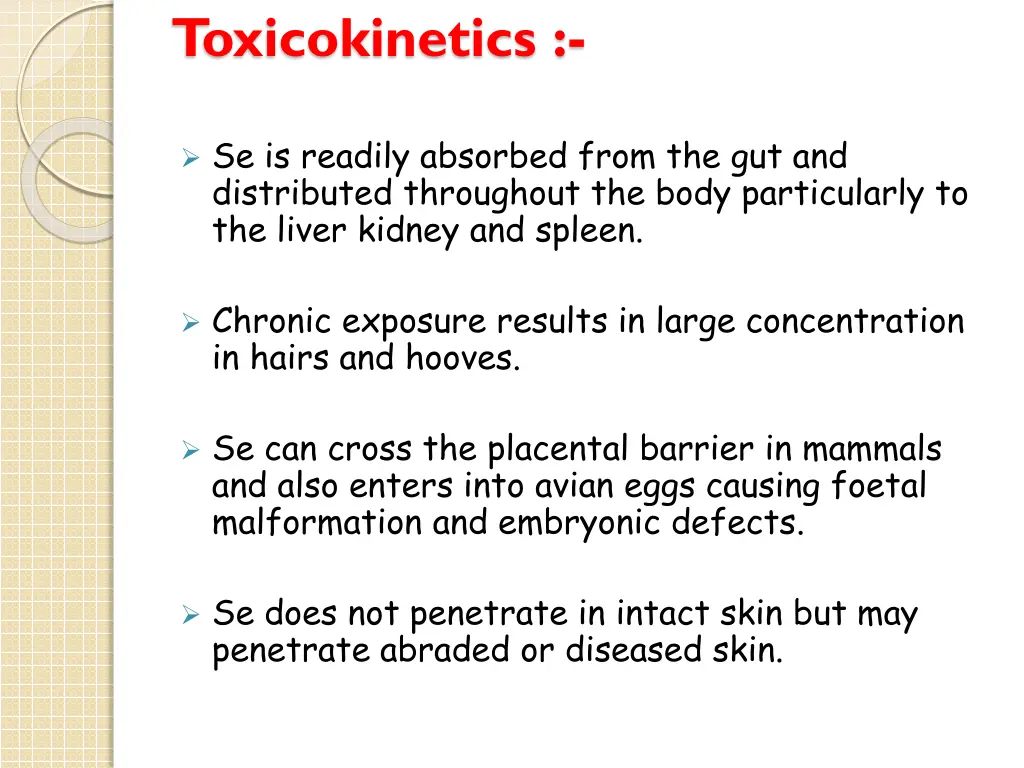 toxicokinetics