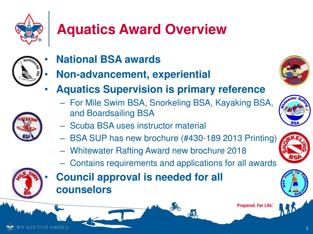 aquatics award overview