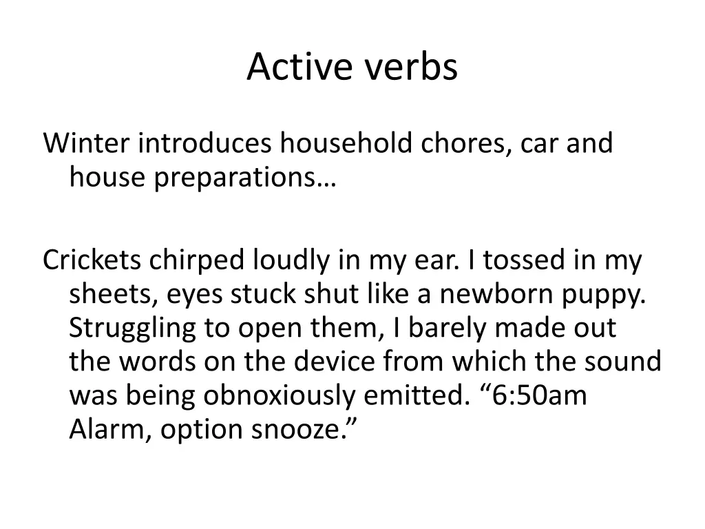 active verbs 1