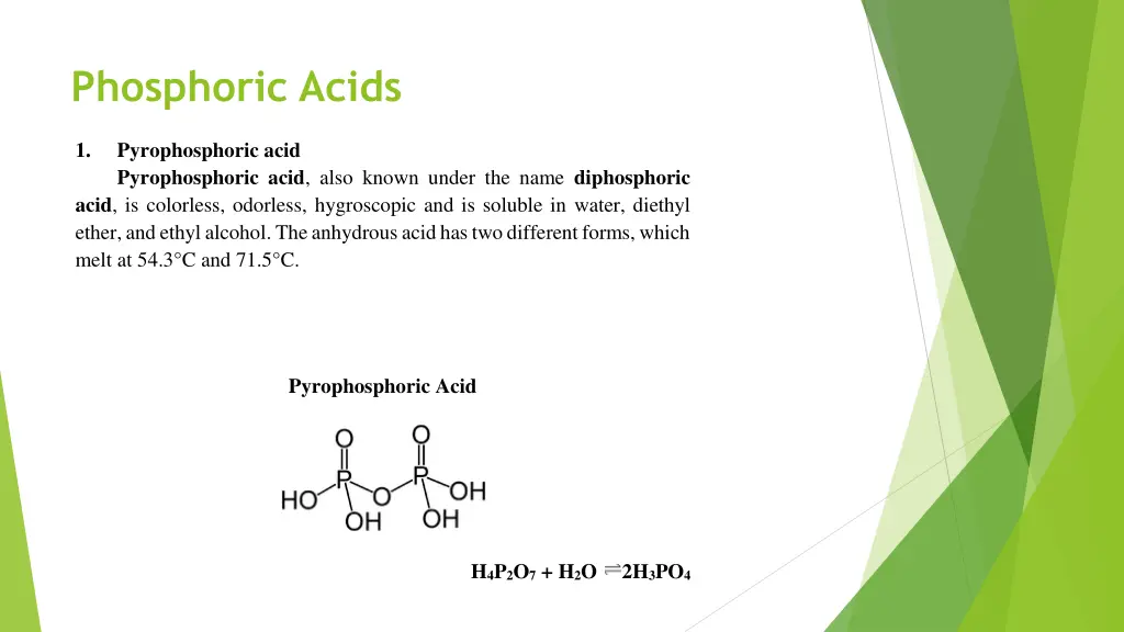 phosphoric acids