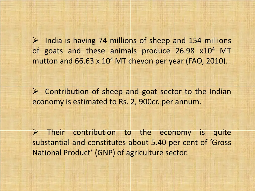 india is having 74 millions of sheep