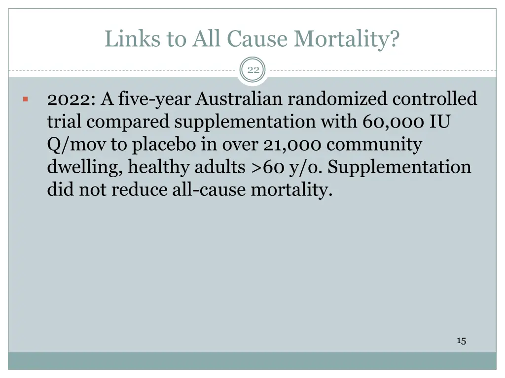 links to all cause mortality