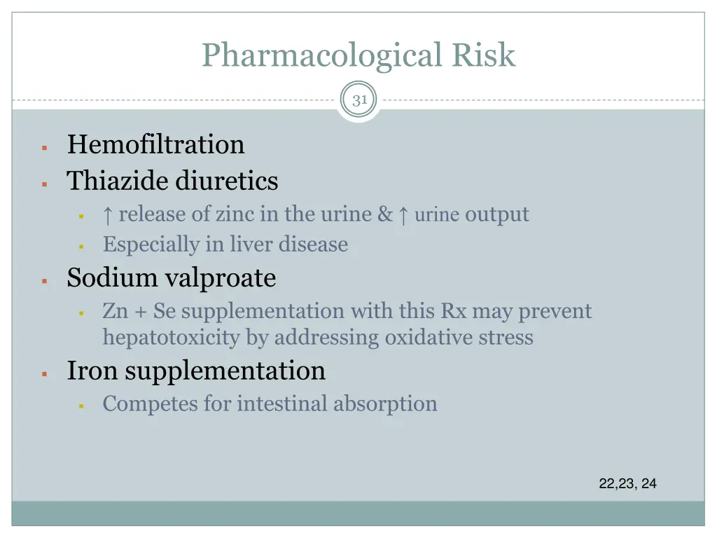 pharmacological risk