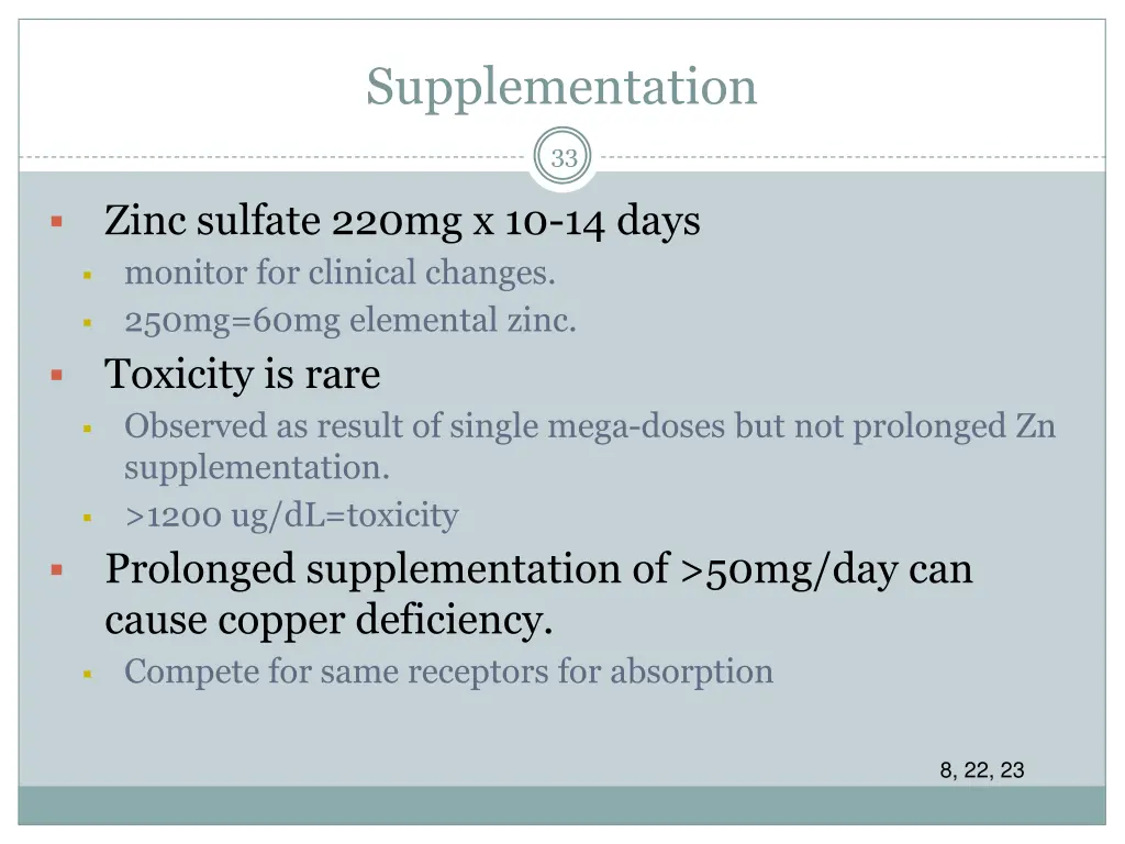 supplementation