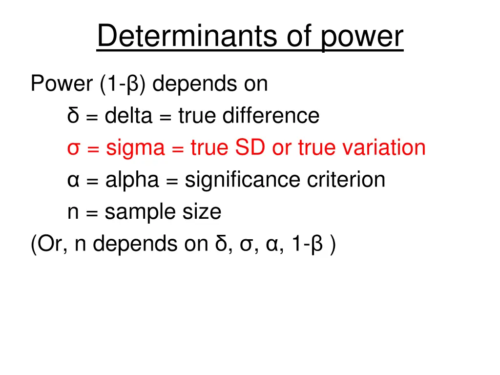 determinants of power