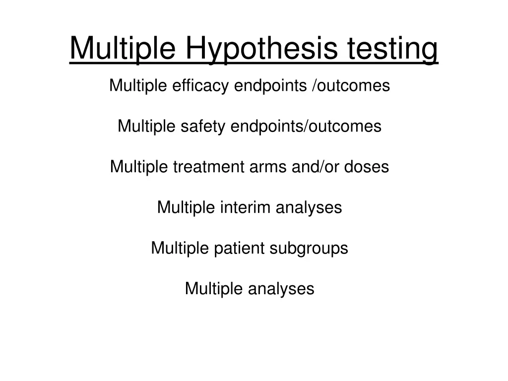 multiple hypothesis testing