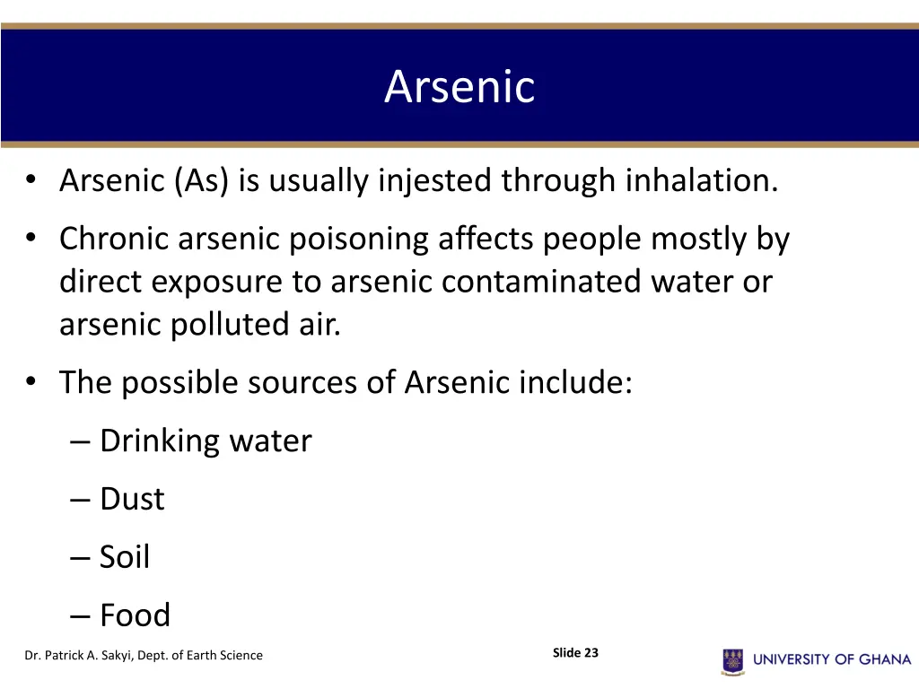 arsenic