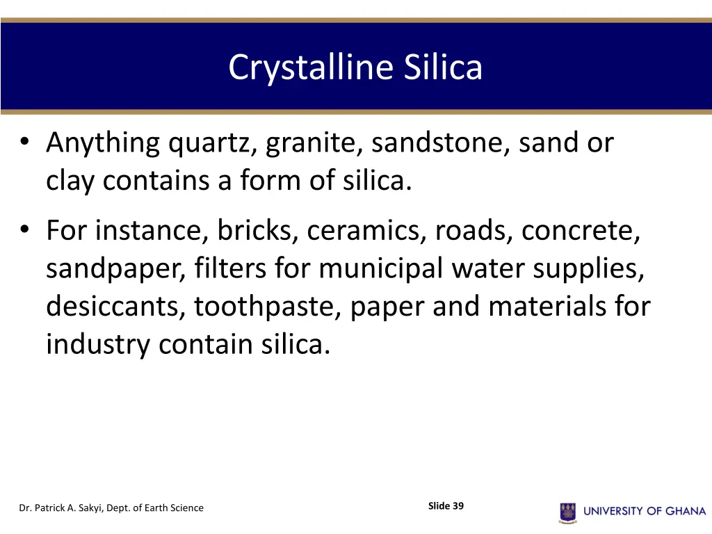 crystalline silica