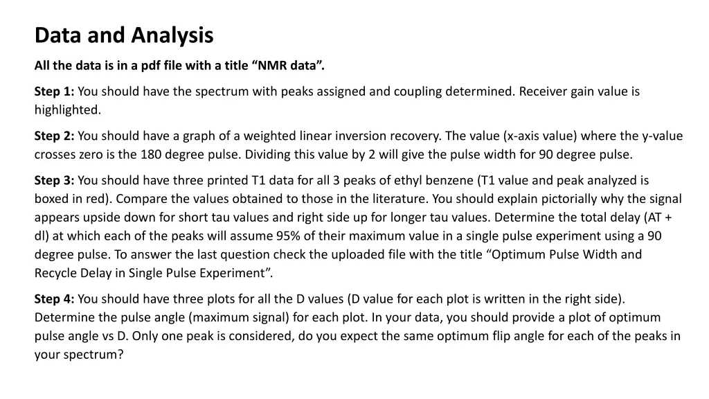 data and analysis